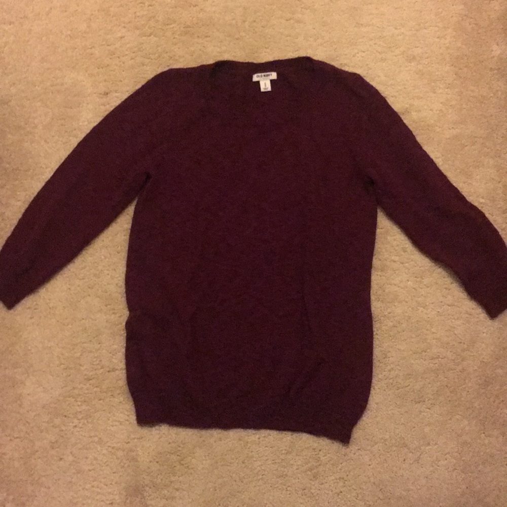 Burgundy sweater